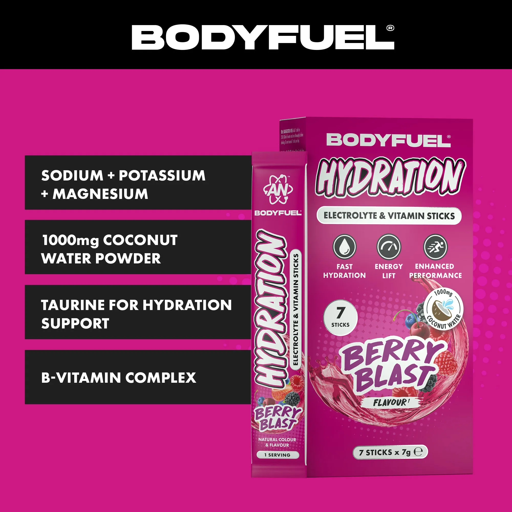 BodyFuel™ Hydration Electrolyte & Vitamin Stick Pack - Image 5