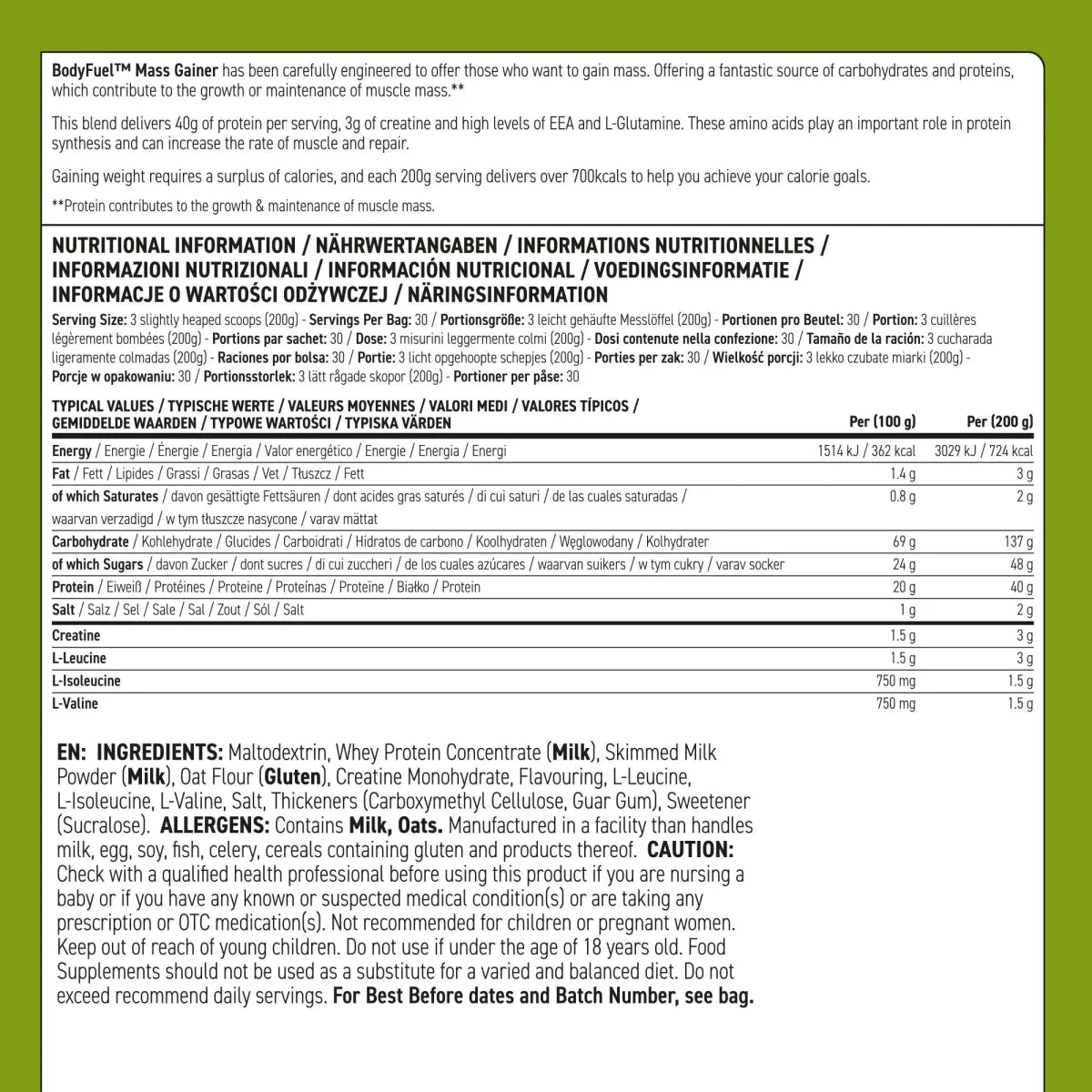 BODYFUEL™ Mass Gainer - Image 23