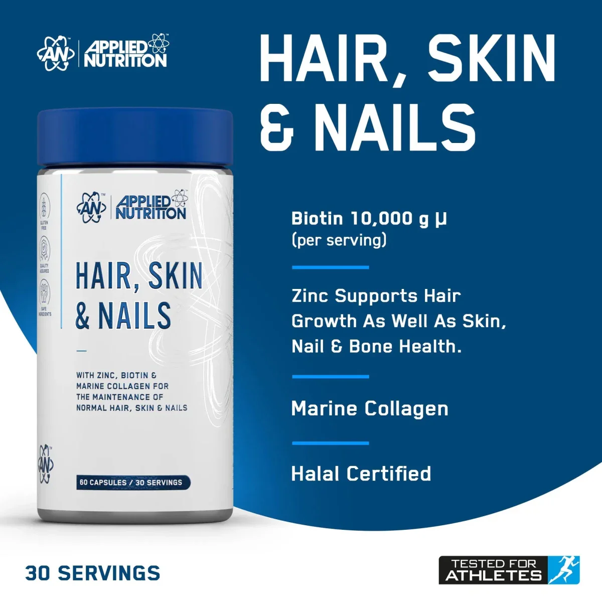 Hair Skin and Nails Collagen Capsules - Image 2