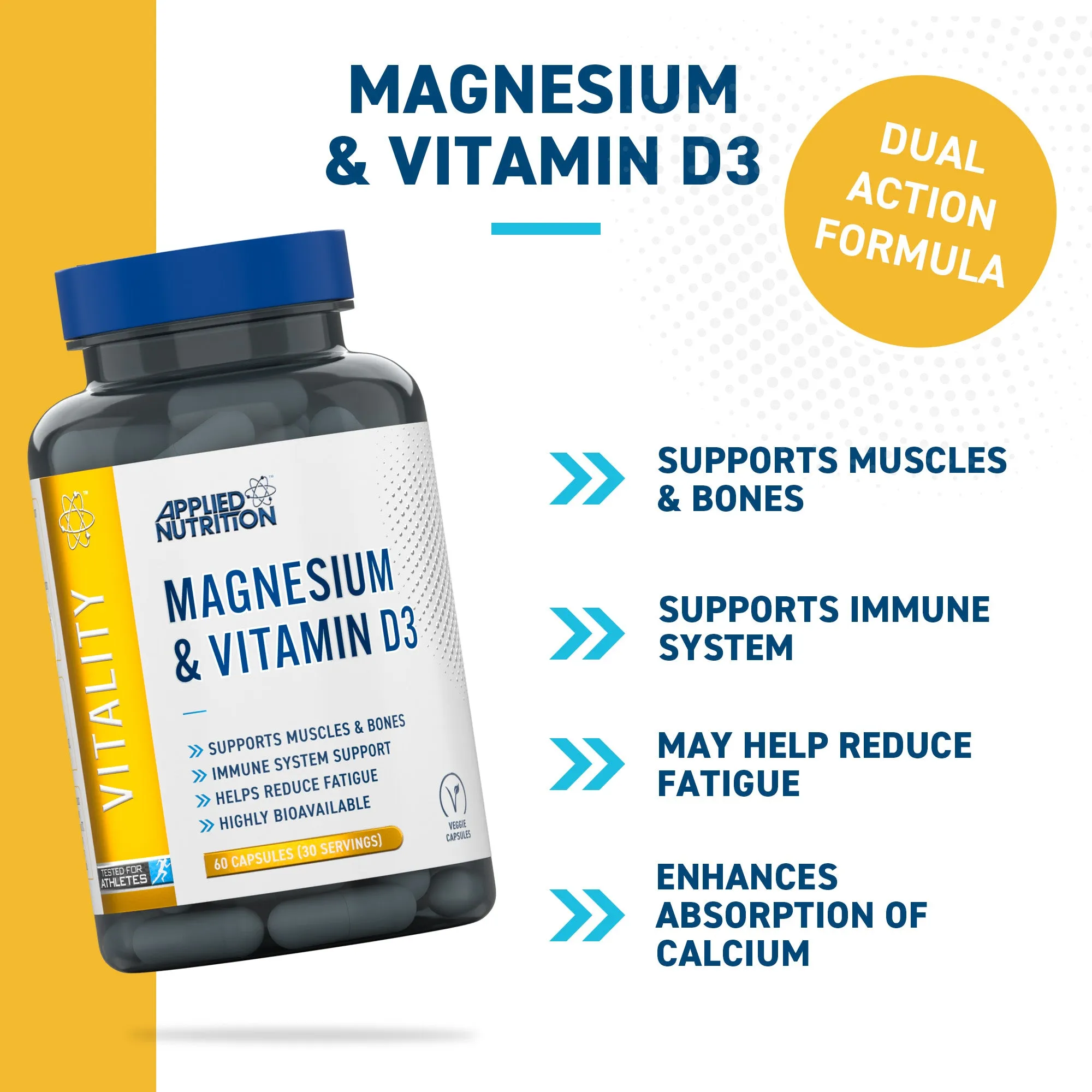 Magnesium & Vitamin D3 Capsules - Image 2
