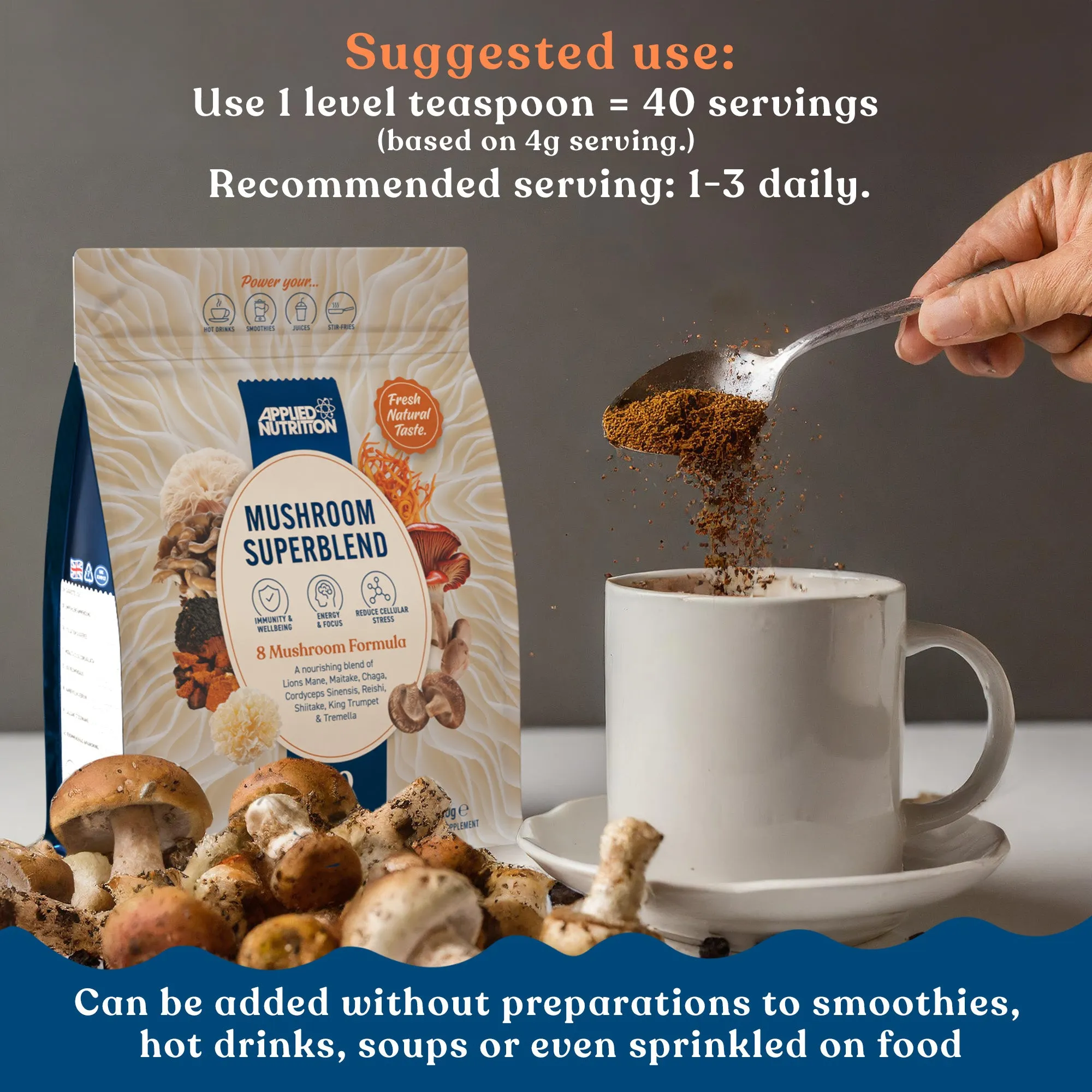 Mushroom Superblend 160g - Image 2