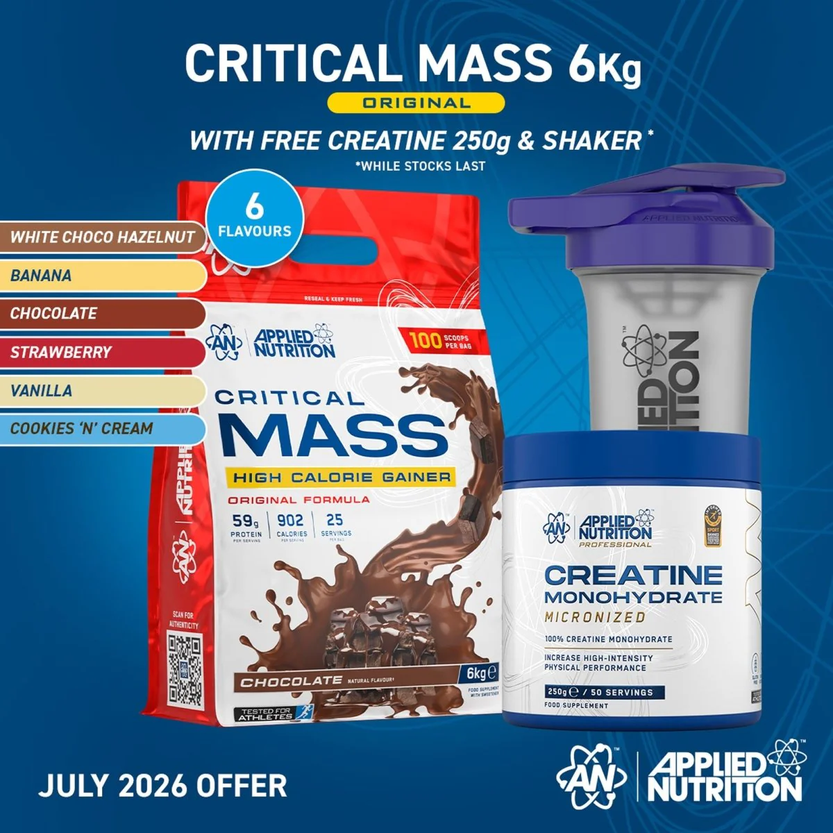 Critical Mass Original 6kg High Calorie Gainer - Image 2