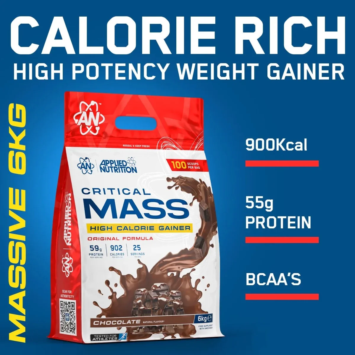 Critical Mass Original 6kg High Calorie Gainer - Image 8