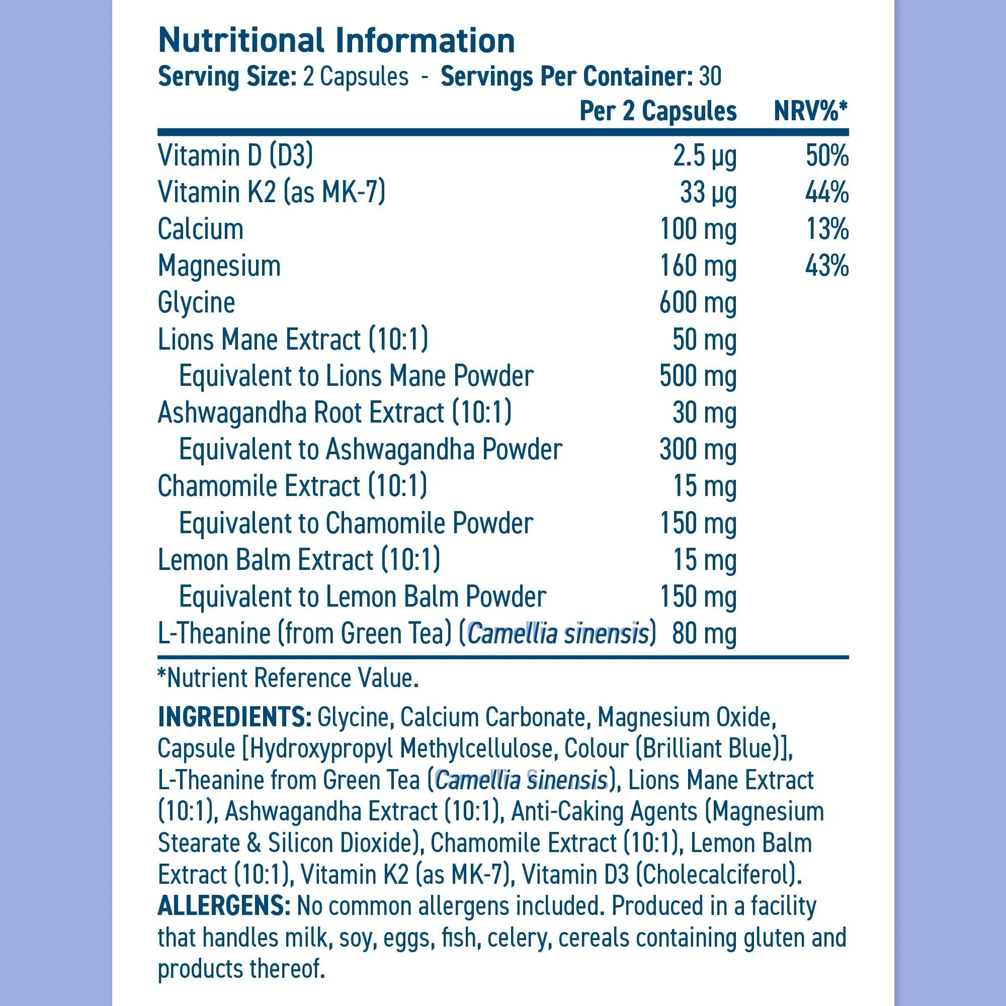 Sleep Support Capsules (60 Capsules) - Image 7