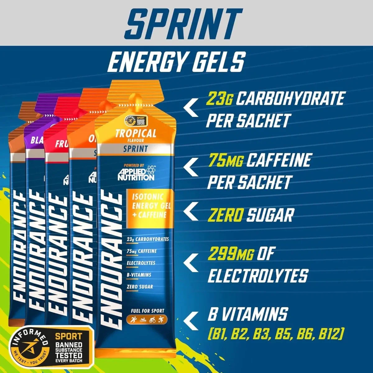 Sprint Energy Gel - With Caffeine - Image 12